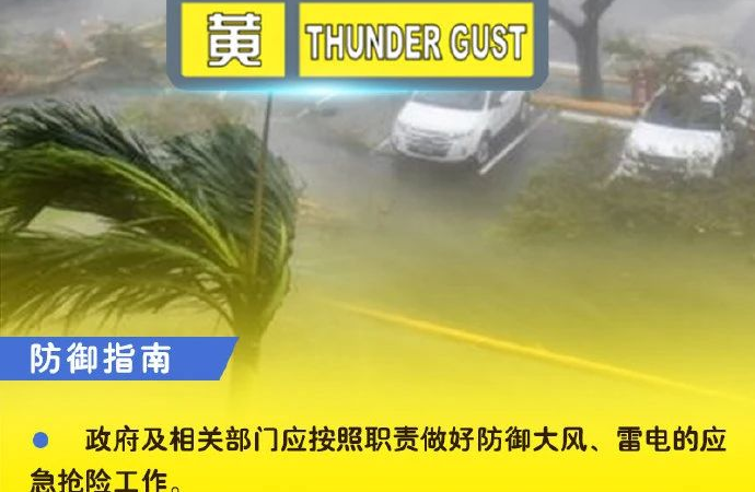 阵风7级以上！郑州气象发布雷暴大风黄色预警信号